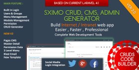تصویر دانلود اسکریپت PHP مدیریت دیتابیس Laravel CMS – CRUD Builder 