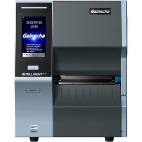 تصویر لیبل پرینتر صنعتی گینشا مدل GI-3406T PLUS با نمایشگر LCD GAINSCHA GI-3406T PLUS Label Printer