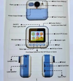 تصویر دوربین عکاسی فیلمبرداری و اسباب بازی کودکان مدل CP-02/گجت ترند سال آمازون 