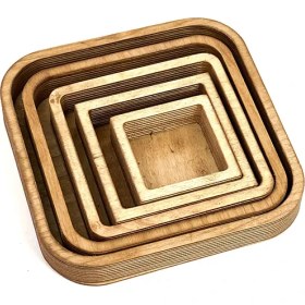 تصویر سینی 5تیکه چوبی 