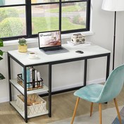 تصویر میز کامپیوتر:تحریر چوب فلز مدل هژیر Office desk writing desk, wood & metal Hajir model