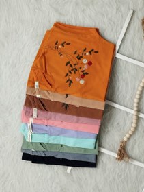 تصویر تیشرت پشت اشکی گلدوزی 