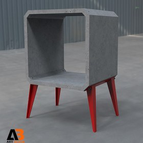 تصویر ساید تیبل بتنی طرح ژی 