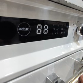 تصویر اجاق گاز چند درب طرح فر رو استیل 