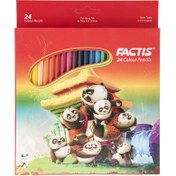 تصویر مداد رنگی 24 رنگ فکتیس ا مداد رنگی 24 رنگ فکتیس ( Factis )، دارای جعبه فلزی مداد رنگی 24 رنگ فکتیس ( Factis )، دارای جعبه فلزی