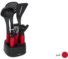 تصویر سرویس کفگیر و ملاقه مای کیچن مدل M1001 My Kitchen M1001 Spatula Ladle Set 7 Pieces