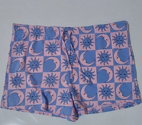 تصویر ست تاپ و شورتک زنانه نخ پنبه اچ اند ام قواره دار بنگلادشی Set Top and short H&M