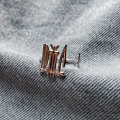 تصویر انگشتر عشق نقره همراه ضربان قلب Silver Love Ring with Heartbeat Design