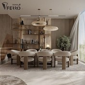 تصویر ست میز و صندلی غذاخوری مدل پاورما 