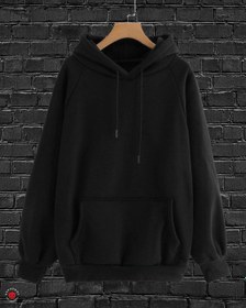 تصویر هودی مشکی مینیمال Minimal Black Hoodie 