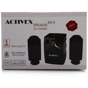 تصویر اسپیکر دسکتاپ اکتیوکس مدل SX5 Activex Speaker SX5