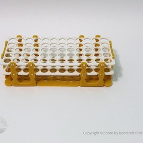 تصویر رک لوله آزمایش 60 خانه 16 Test tube rack 60 house 16