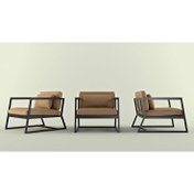 تصویر مبلمان تکی فلزی 