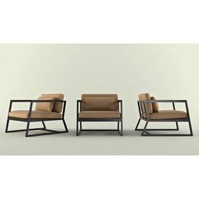 تصویر مبلمان تکی فلزی 