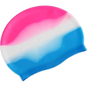 تصویر کلاه شنا مدل سیلیکونی - زرد 