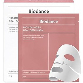 تصویر ماسک بایودنس مدل بیو کلاژن ضد چروک و سفت کننده یک عددی BIODANCE Bio-Collagen Real Deep Mask