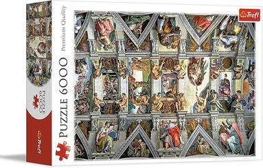 تصویر Puzzle "6000 pcs" "Sistine Chapel Ceiling, Rome 