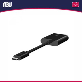 تصویر مبدل 1 به 2 USB-C به USB-C بلکین مدل F7U081bt 