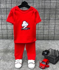 تصویر تیشرت و شلوار کودک اسنوپی 