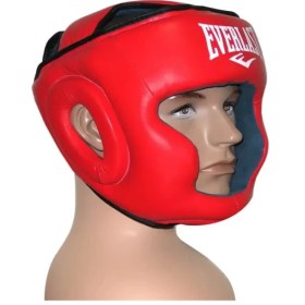 تصویر کلاه بوکس فک دار چرم EVERLAST 