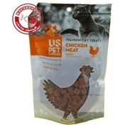 تصویر تشویقی مکعبی گربه یو اس پت با طعم مرغ US Pet Chicken Meat وزن 100 گرم 