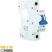 تصویر فیوز مینیاتوری تک پل 20 آمپر ویسنا مدل 6KA Visena 6KA Single-Pole Miniature Circuit Breaker 20 amp