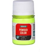 تصویر رنگ پودر30میل سوداکو زرد فلورسنت کد07107 