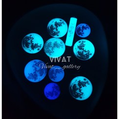 تصویر گردنبند ماه شبتاب - دایره ۳.۵ سانت 