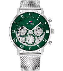 تصویر ساعت مچی مردانه آنالوگ گرد با قاب استیل ضد زنگ - ۴۴ میلی‌متر برند Tommy Hilfiger Men's Analog Round Shape Stainless Steel Wrist Watch 1710567 - 44 Mm