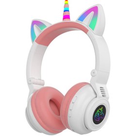 تصویر هدفون بی سیم یونیکورن مدل STN-27 STN-27 unicorn wireless headphones