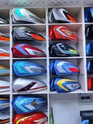 تصویر باک هندا تیزرو ورق ۸ درب وسط قابل نصب بروی تمامی موتورسیکلت ها - مشکی شال زرد 