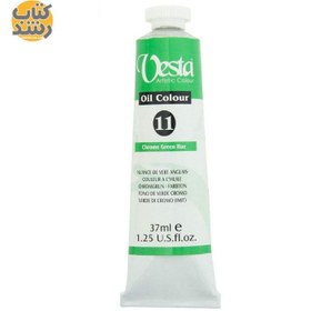 تصویر رنگ روغن وستا کد11 حجم 37 میلی لیتر Vesta oil colored 37ml / chrome green hue 11