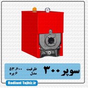 تصویر دیگ چدنی شوفاژکار 6 پره سری سوپر 300 Chauffagekar Super 300 Cast Iron Boiler - 6 Blades