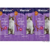 تصویر تشویقی مدادی وینستون طعم مرغ و جگر Winston, Cat treat sticks, chicken and liver