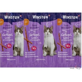 تصویر تشویقی مدادی وینستون طعم مرغ و جگر Winston, Cat treat sticks, chicken and liver