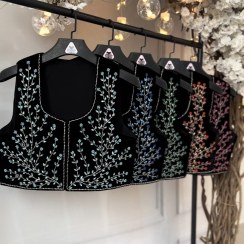 تصویر سخمه جواهردوزی طرح شکوفه پاستیلی کد 1148 