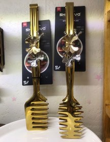 تصویر انبر سالاد استیل 