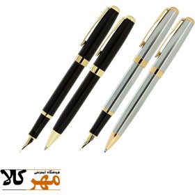تصویر قلم ست خودکار و خودنویس رنگ مشکی و استیل گیره زرد مدل MELODY 37 ا IPLOMAT | PEN | MELODY 37 IPLOMAT | PEN | MELODY 37