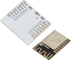 تصویر ماژول وای فای ESP8266 به همراه برد کمکی 