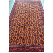 تصویر فرش دستباف ترکمن صحرا، با کیفیت و نقوش سنتی – کد 4/5 
