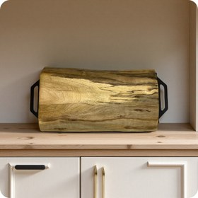 تصویر سینی چوبی چوب گردو (کد20) 