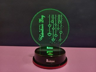 تصویر بالبینگ تمام رنگ تاچ طرح Happy Valentine’s Day 