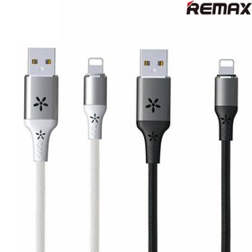 تصویر کابل شارژ و انتقال داده چراغ دار لایتنینگ آیفون برند RemaxمدلRC-133i 