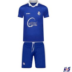 تصویر پیراهن و شورت بچگانه اول استقلال با نام رامین رضاییان Esteghlal Home 2024-25 Kit 