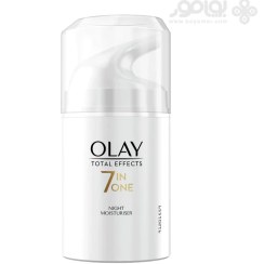 تصویر کرم ضد چروک 7 کاره شب اولای مدل Total Effects حجم 50 میل OLAY TOTAL EFFECTS 7 IN ONE NIGHT MOISTURISER