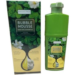 تصویر شامپو رنگ  مو گیاهی بابلموس حجم ۵۰۰ میلی لیتر رنگ مشکی 