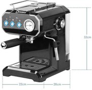 تصویر اسپرسوساز ساز دسینی ۲۰بارDESSINI مدل DS_6508 ا DESSINI Espresso maker dessini model DS-6508