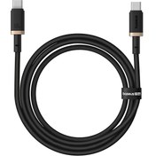 تصویر کابل شارژ سریع USB-C به USB-C بیسوس مدل Dura 240W طول 1m - مشکی/قرمز 