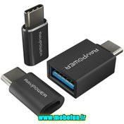 تصویر مبدل USB-C به microUSB/USB 3.0 راو پاور مدل RP-PC007 