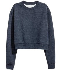 تصویر سویشرت زنانه سرمه‌ای H&M 